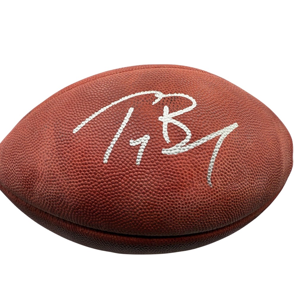 Authentic Tom Brady Signed Wilson NFL Football Duke Certificate of Authenticity